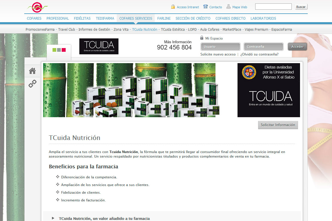 <strong>Tcuida nutrición</strong> Cofares - Tcuida nutrición