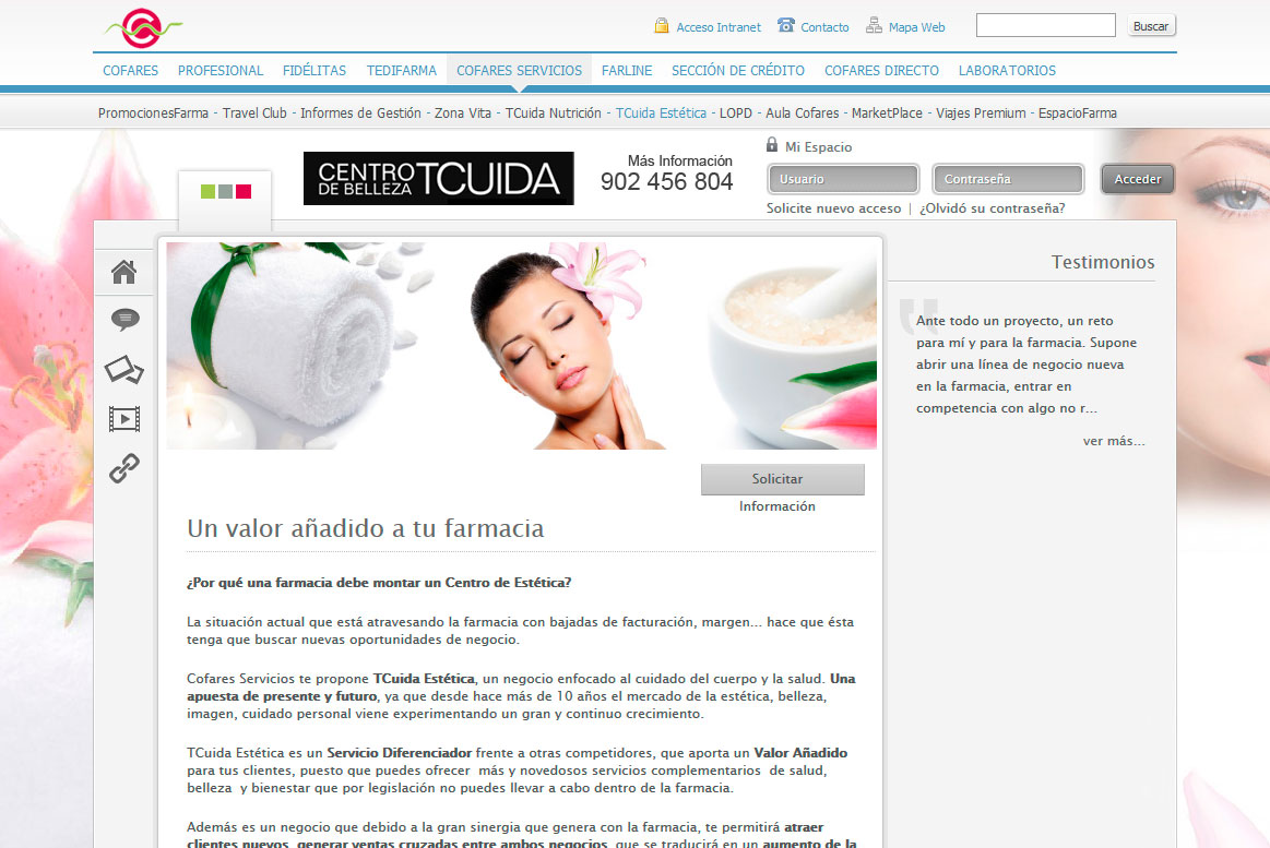 <strong>Tcuida Estética</strong> Cofares - Tcuida Estética