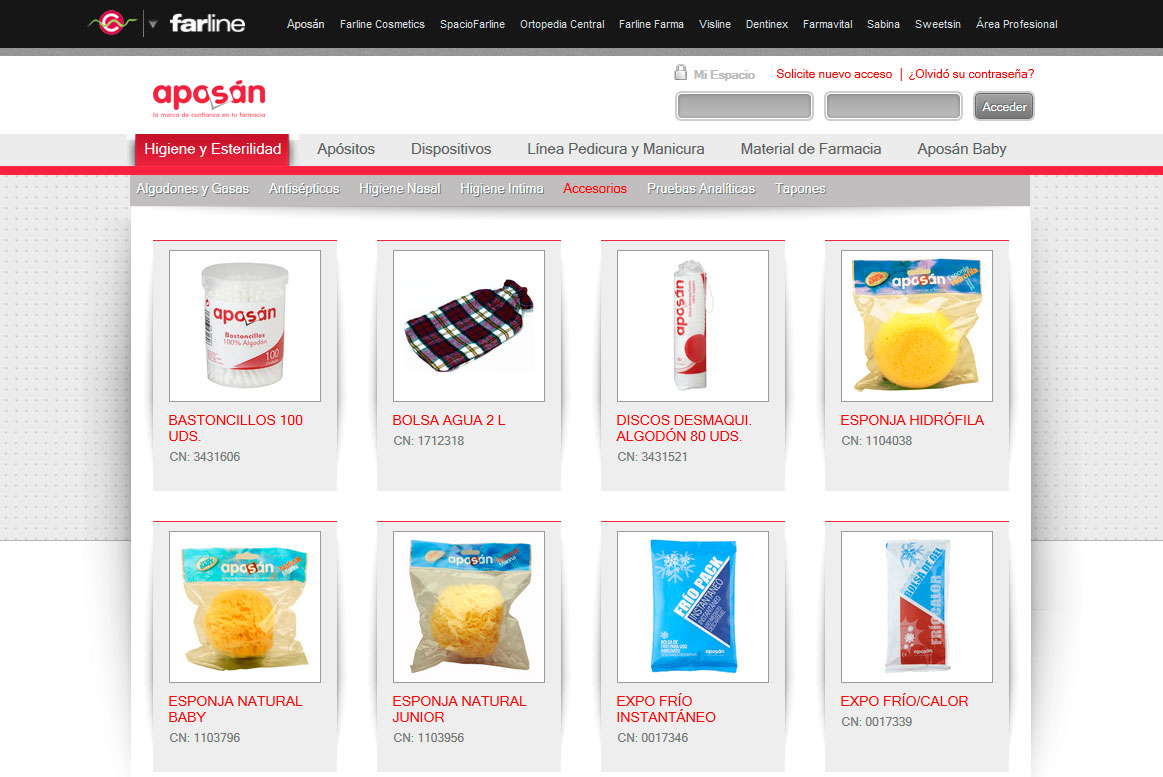 <strong>Aposán - Listado productos</strong> Cofares - Aposán