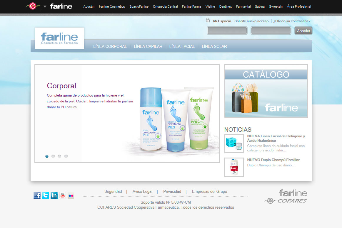 <strong>Farline Cosmetics - Home</strong> Cofares - Farline Cosmetics