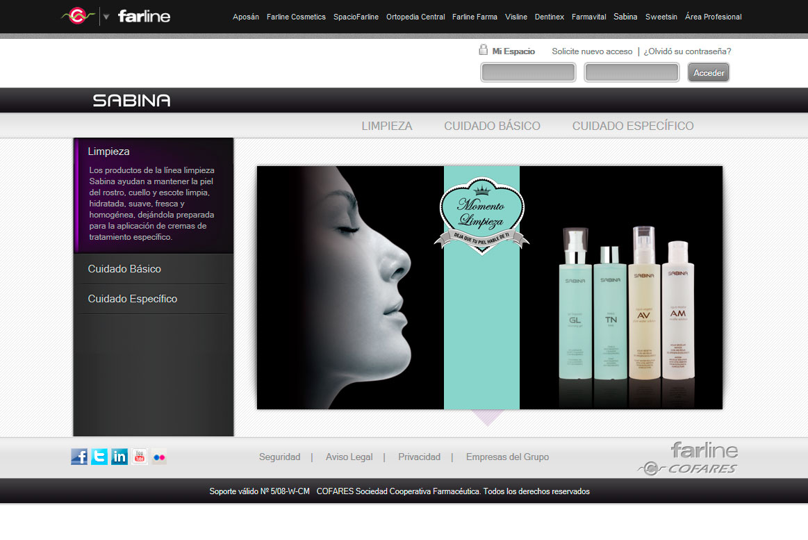 <strong>Sabina - Home</strong> Cofares - Sabina