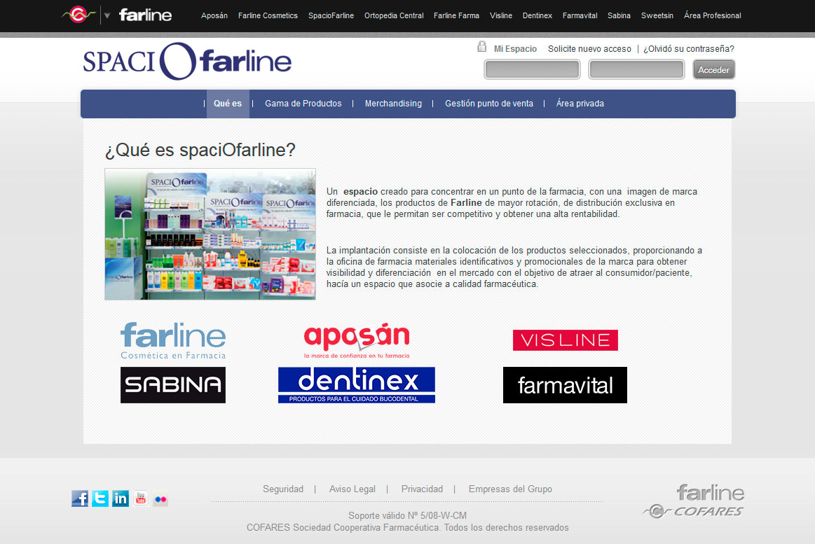 <strong>Spacio Farline - Detalle</strong> Cofares - Spacio Farline