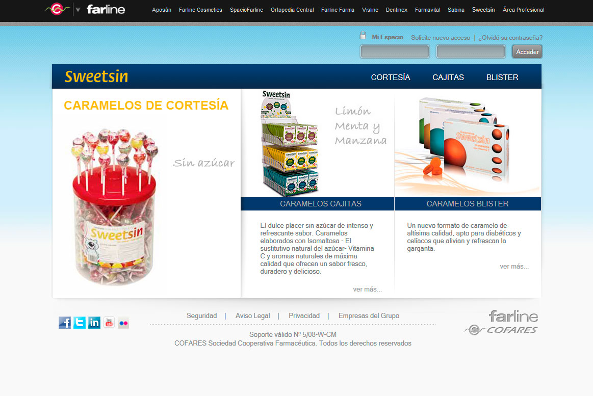 <strong>Sweetsin - Home</strong> Cofares - Sweetsin