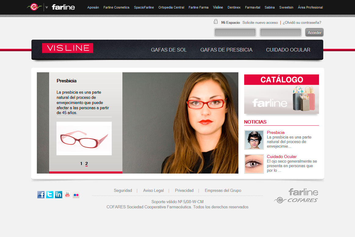 <strong>Visline - Listado</strong> Cofares - Visline