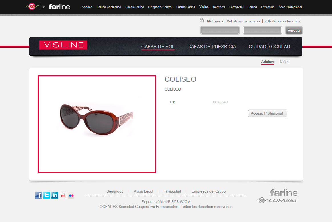 <strong>Visline - Detalle producto</strong> Cofares - Visline