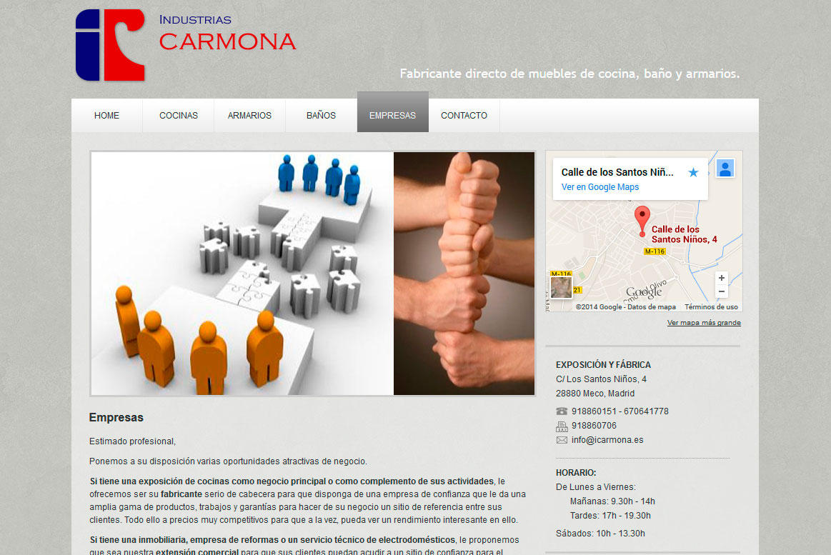 <strong>Sección Empresas para profesionales del sector.</strong> Industrias Carmona - Empresas